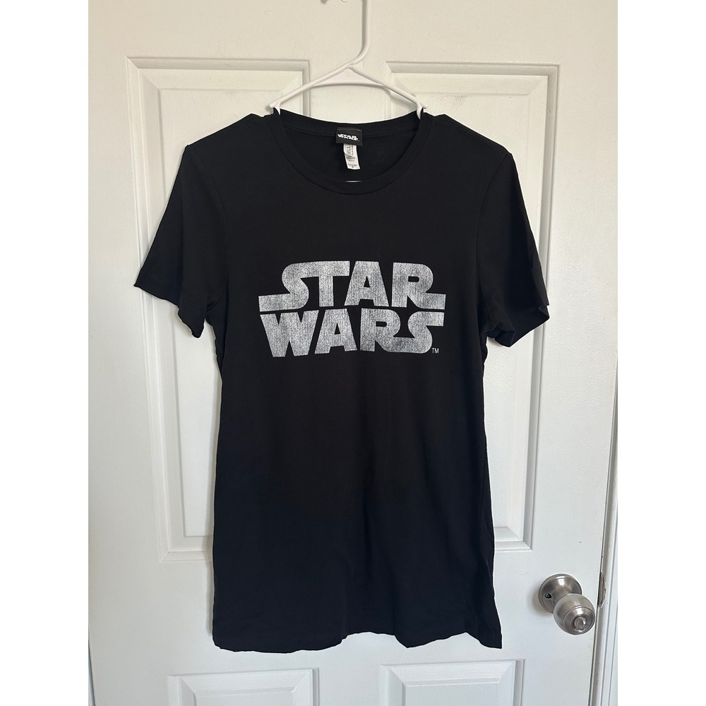 Star Wars Logo T Shirt Black Bella Canvas Girls/Boys XL Graphic Tee